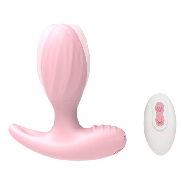 Анальная вибро-пробка Outward Wearable Anal Plug на ДУ розовая, 10 режимов 00001308335 - фото 53383